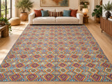 Large room size moroccan style handmade Afghan Gabbeh rug 391x295cm Shoparug
