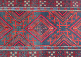 Hand Woven Afghan Mishwani Balouchi Narrow Hall Runner Rug 256x63cm Perth
