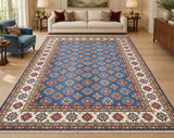 Large room size pure wool hand knotted Afghan Kazak rug 3.6x2.7m