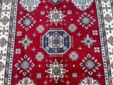 Large large room size hand knotted tribal Afghan Kazak rug 301x246cm
