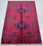 Tribal Afghan Khamyab Rug 1.5x1m For Perth Homes