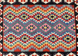 Decorative Wool Hand Woven Afghan Waziri Kilim Rug 192x132cm Shoparug