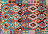 Decorative Hand Woven Boho Design Tribal Afghan Kyber Kilim Rug 2x1.5m