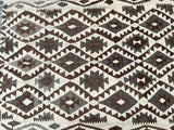 Neutral tone woolen handmade Afghan Kyber kilim rug 2x1.5m