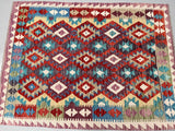 Decorative Hand Woven Boho Design Tribal Afghan Kyber Kilim Rug 196x150cm