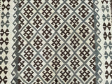 Neutral tone woolen handmade Afghan Kyber kilim rug 2.4x1.8m