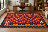 Full room size pure wool flat weave Afghan Meymana kilim rug 2.9x1.8m Australia