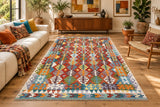 Full Room Size Hand Woven Boho Afghan Aryana Kilim Rug 291x200cm