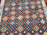 Massive room size pure wool hand woven Afghan Aryana kilim rug 4.9x3m Perth