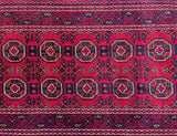 3.7m Long Wool Handmade Tribal Afghan Kunduz Hall Runner Rug Shoparug