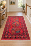 Pure wool elephant foot design handmade Afghan Kunduz rug 1.5x1m