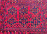 Pure wool room size handmade Afghan Kunduz rug 240x170cm