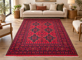 Pure wool room size handmade Afghan Kunduz rug 240x170cm Perth