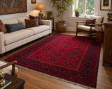 Full Room Size Wool Handmade Afghan Kunduz Rug 300x200cm Australia
