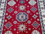 Large room size pure wool hand knotted Afghan Kazak rug 292x249cm