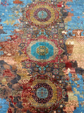 Room Size Authentic Hand Knotted Afghan Mamluk Super Kazak Rug For Perth Homes.