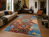 Room Size Wool Hand Knotted Afghan Mamluk Super Kazak Rug 244x165cm Perth