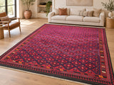 Tribal Afghan Meymaneh Kilim Rug 4x2.5m