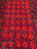 Massive room size wool hand woven Afghan Meymaneh kilim rug 507x266cm