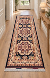 Pure wool handmade Afghan Roshnai hall runner rug 273x86cm