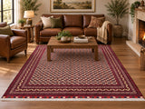 Full room size wool handmade Afghan Roshnai rug 3x2.1m Perth
