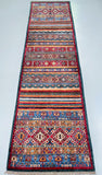 Lambs wool handmade Afghan super Kazak hall runner rug 292x80cm Perth