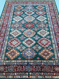 Room size lamb’s wool hand knotted Afghan super Kazak rug 2.4x1.75m Perth