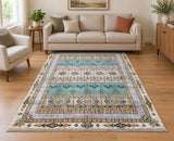 Room size lambs wool shawl design handmade Afghan super Kazak rug 237x169cm Perth