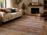 Rare room size shawl design handmade Afghan super Kazak rug 2.4x1.7m