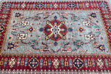 Room Size Merino Wool Handmade Afghan Super Kazak Rug 263x171cm Australia