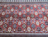 Decorative Full Room Size Authentic Hand Knotted Afghan Super Kazak Rug