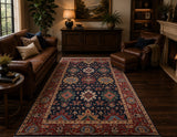 Full room size wool hand knotted Afghan Heriz Serapi rug 310x201cm Australia