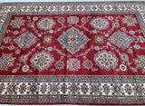 Full room size lambs wool handmade Afghan super Kazak rug 3.1x2m