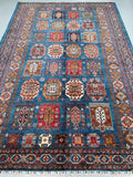 Full Room Size Hand Knotted Afghan Super Kazak Rug