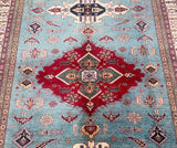 Massive room size lamb's wool handmade Afghan super Kazak rug 3.7x2.8m-perth