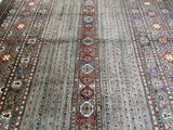 Large Room Size Hand Knotted Afghan Super Kazak Afghan Rug 358x270cm Shoparug