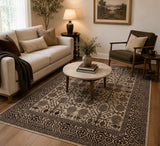 Pure wool nomadic handmade Afghan Turkoman rug 200x152cm