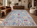 Large room size pure woo handmade Afghan Ushak rug 290x245cm