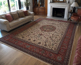  Large Room Size Authentic Handmade Antique Persian Tabriz Rug 390x300cm Shoparug