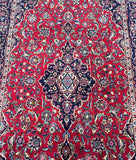 Room size lambs wool traditional handmade Persian Kashan rug 2.6x1.5m Australia