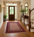 Fine pure wool hand knotted Prayer design Persian Balouchi rug 150x112cm
