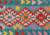 3m Long Wool Hand Woven Afghan Kyber Kilim Hall Runner Rug
