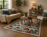 Hand Woven Boho Design Tribal Afghan Aryana Kilim Rug 2x1.5m Australia
