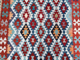 Full room size pure wool handmade Afghan Aryana kilim rug 290x203cm