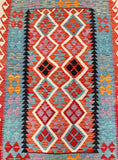 Wool Hand Woven Afghan Aryana Kilim Rug 187x130cm Australia