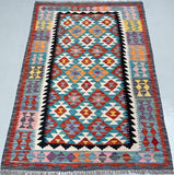 Certified Handmade Tribal Afghan Kilim Rug 178x120cm