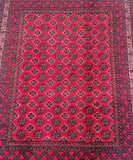Pure wool Bokhara hand knotted Afghan Roshnai rug 190x150cm