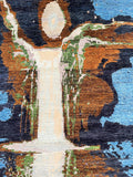 Full Room Size Hand Knotted Contemporary Afghan Gabbeh Chobi Rug