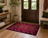Door Mat Size Authentic Handmade Afghan Kunduz Rug 101x47cm Shoparug