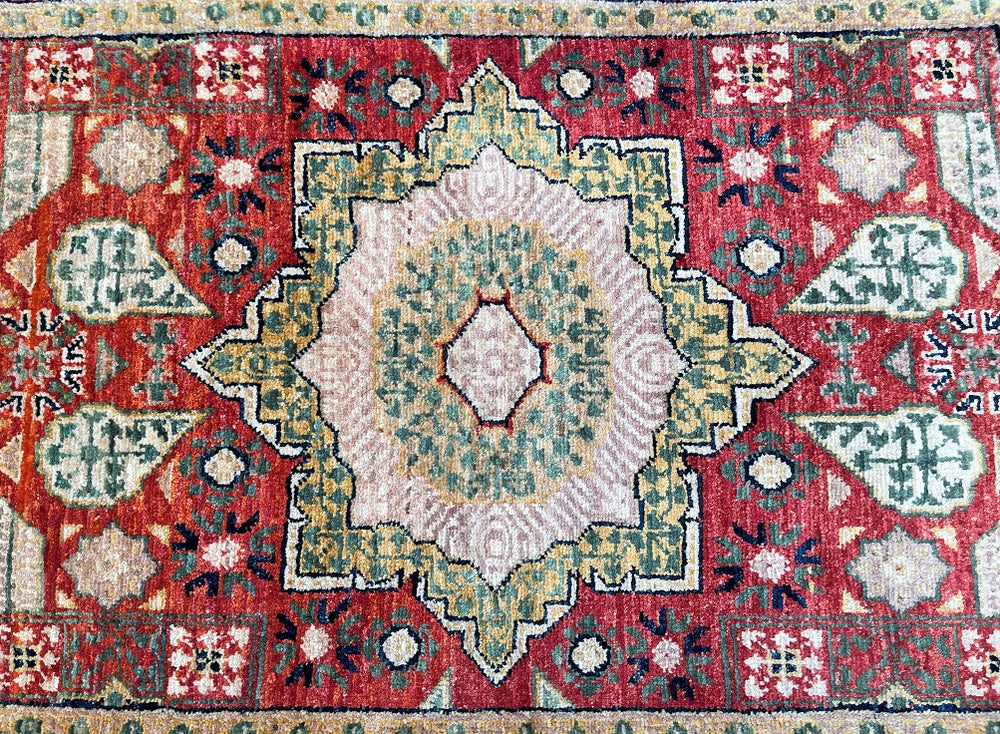 Afghan Super Kazak Rug 89x59cm
